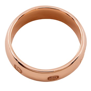 9ct Gold Cymru Rose Gold Wedding Ring Size S